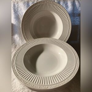 Classic Mikasa Italian Countryside Soup Bowls - Set of 4 9 1/2”